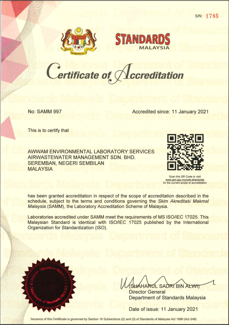 Certificate of Accreditation